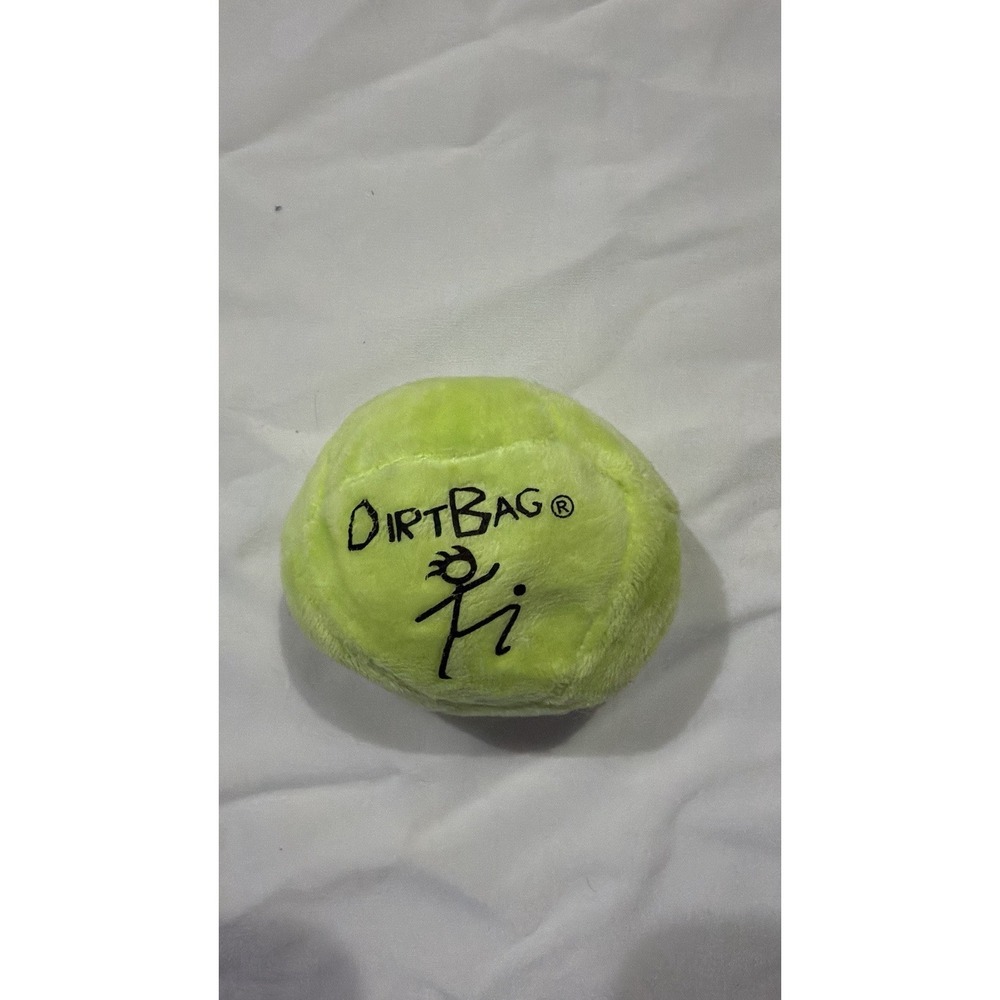 DirtBag Hacky Sack Footbag Neon Green Plush Freestyle Foot Bag NEW